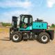 7000 Lbs Seated Automatic Rough Terrain Forklift With 2 In Fork Thickness
