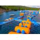 Large Inflatable Water Obstacle , Aqua Blow Up Water Park CE Approved