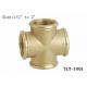 TLY-1001 1/2-2 Female equal cross brass fitting NPT copper fittng water oil gas pipe connection matel plumping joint