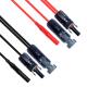 Tinned Copper Photovoltaic Solar Cable MC4 20A Black Red Color