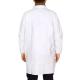 PP PE Laminate Disposable Lab Coat Liquid Splashes Absorb Deflect Protective Coverall