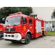 Dongfeng 6000L Water Tank 4x4 Fire Truck With Double Row Cabin