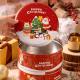 Wholesale Customizedchristmas Round Tin Box Gift Packaging Candy Cute Wedding Candy Mini Small Empty Box Packing
