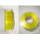 Special Flexible Rubber Material PLA 3D Printer Filament 1.75mm 2.85mm In Yellow