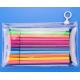Eco Friendly Travel PVC Pencil Case , Customized Zipper File Folder Bag