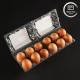 12 Pack Custom PET Egg Plastic Thermoformed Trays Cartons / Dozen Egg Packaging