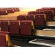 Automatically Tip Up Auditorium Seating Soft Fabric Upholstered Grandstand Seating