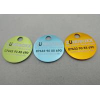Custom Anodized Trolley Coin, Aluminum Promotional Trolley Coins with Soft and Key Chain