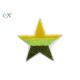 Felt Fabric Custom Iron On Patches Star Shaped Pentagon Shape Chenille  Patch For Clothing
