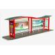 High Performance Cantilever Bus Shelter , Beautifully Bus Stop Shelter Design