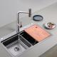Nano Silver Single Slot Stainless Steel Kitchen Sink Inner Basin Size 660*405mm
