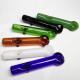 White / Green Glass Hand Pipes , Heady Spoon Pipes 4.3 For Dry Herbals