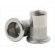 Stainless Steel Flat Head Ribbed Rivet Nuts , Grade 4.8 Grade 12.9 Knurled Rivet Nut