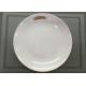 Diameter 25cm Weight 200g Melamine Dinnerware Plate / White Porcelain Dishes