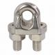 Silvery Hot Dipped Galvanized Carbon Steel US Type Wire Rope Clip Cleat for Lifting