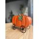 Reusable Harvest Festival Decorations Waterproof Metal Pumpkin Carriage