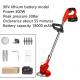 18000Mah Lithium Electric Lawn Mower Overpressure Protection  Red Color