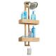Bathroom Bamboo Shower Caddy Over The Shower Head For Shampoo / Conditioner