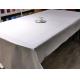 54x108 White Retangular Banquet 3ply Premium Paper Tablecloths One Time Use