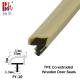 Co-Extrusion TPE Wooden Door Seals Sealing Strips Yellow Rubber Weatherstrips