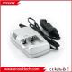 Plastic 18650 Smart Li Ion Battery Charger Powered Speakers Silver Color