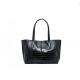 Shopper Patent Authentic Black Leather Tote Handbags With Zipper