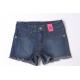82% Cotton 16% Polyester Junior Girls Blue Jean Shorts Distressed Denim Shorts