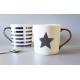 Silver Gold Custom Coffee Mugs / Couples Printing Personalized Coffee Mugs
