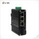 Mini Industrial 3-Port 10/100/1000T 802.3at PoE + 1-Port 1000X SC Ethernet Switch with 12~48VDC Input and Voltage Booste