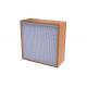 Wooden Frame Fiberglass Air Conditioner Filters 250m3/H Airflow