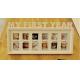2017 New compact size wooden 12 month baby clay photo frame