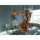 Lay Cartons Plastic Robot Palletizer Machine Fully Automatic Metal