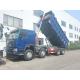 SINOTRUK HOWO LHD 12wheels 8X4 400HP Blue Dump Truck For Mining Front Lifting 50Tons
