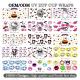 UV DTF Cup Wrap Transfer Stickers For Cartoon Wipe-Off Stickers Waterproof Crafting Cup Decal For Cups