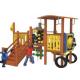 Train Type Wooden Play Park Equipment Toddlers Wooden Outdoor Playset