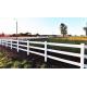 3 Rails 4 Rails White Vinyl Farm Fence For Livestock