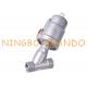 1/2'' DN15 PN16 Pneumatic Threaded Angle Seat Valve Double Acting