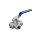 Stainless Steel Threaded End 3 Three Way Ball Valve L-Type for Normal Temperature Fob