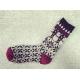 Unisex classic christmas snowman design winter acrylic thick wearing socks in high quality