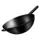 Family 12.5inch Stir Fry Pan Wok 32cm Frying Pan For Induction Hob ILAG Coating