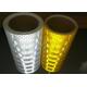 Greeen Yellow Blue High Intensity Prismatic Reflective Sheeting Roll , Microprismatic Retro Printable Reflective Vinyl