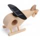 Novel Solar Power Educational Toys Wooden Airplane Toys Customization