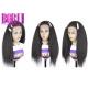 Kinky Straight Human Frontal Wigs Glueless Swiss Lace Frontal Natural Colors