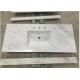 White Carrara Marble Stone Countertops Polished / Other Finish Surface