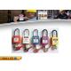 38 Mm Shackle Safety Lockout Padlocks , ABS Material Safety Padlock