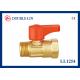 Aluminium Alloy Handle Male X Female Brass Ball Valves