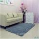 Solid color polyester chenille living room rug mat