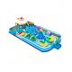 Big Playground Colorful Children Fun Park Inflatable With Ball Pool