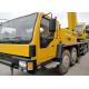 2014 Year Used QY70K Xcmg 70 Ton Crane , 2nd Hand Mobile Cranes Yellow Color