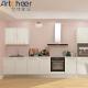 White Kitchen Cabinets with Customized Color and Durable High Gloss Lacquer Finish